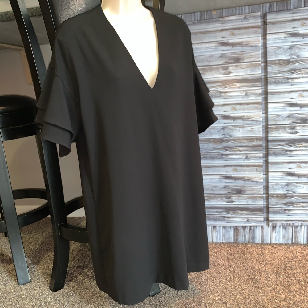 ZARA Women Black Sheath Dress